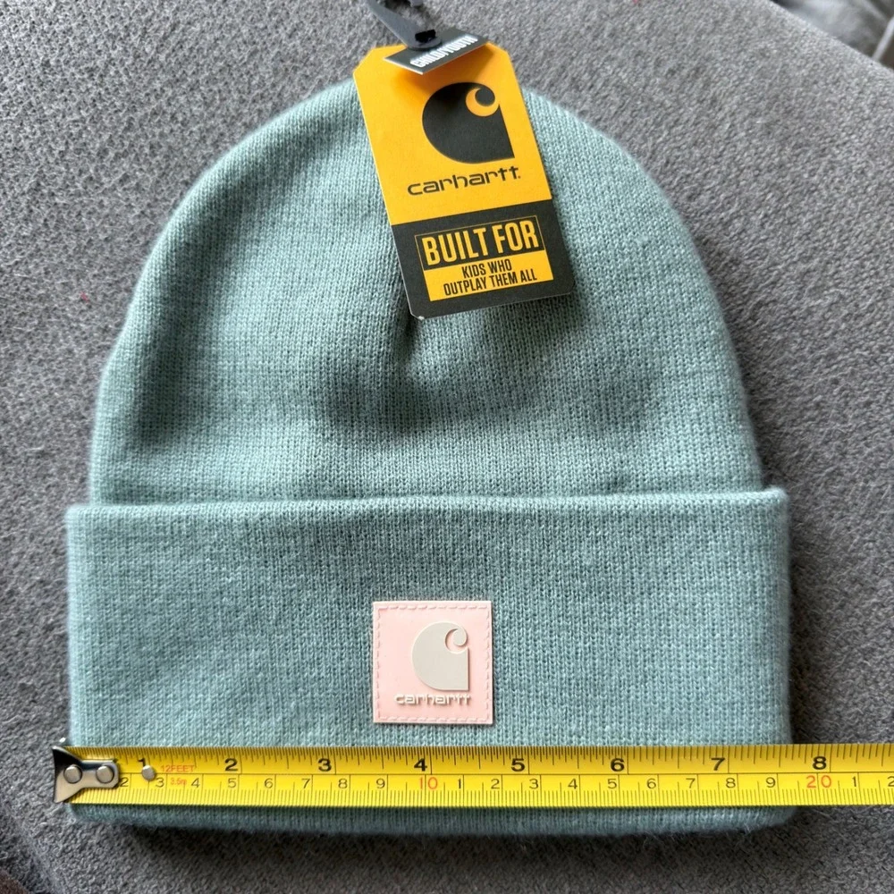 Carhartt Kids Knit A18 Acrylic Watch Rubber Patch Hat Beanie - Youth Child